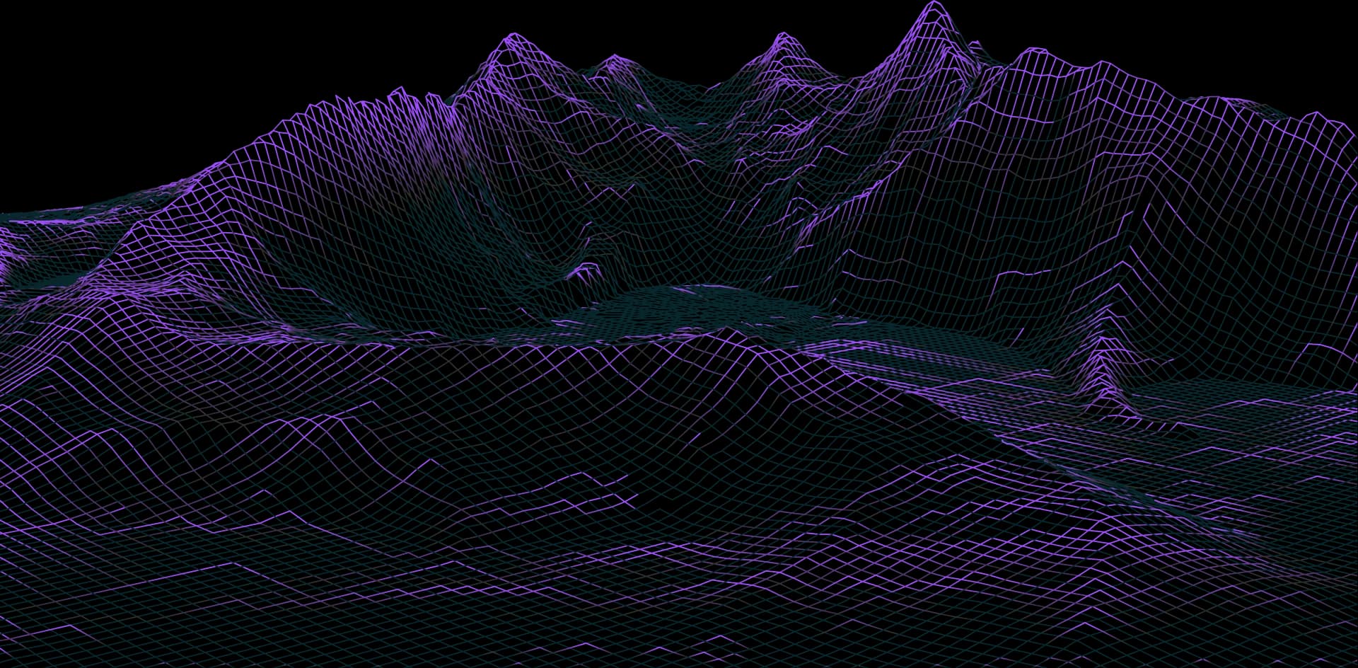 The Maintain Media wireframe mountain landscape